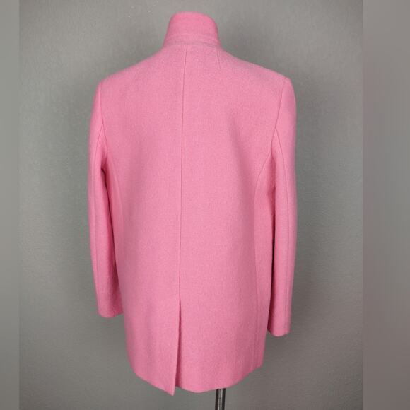 J Crew Leighton Pink Blazer Jacket In Italian Boiled Wool Size 6 - Picture 5 of 16